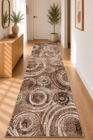 Traverse Hol - Traversa Covor, Mira 24010, Bej, Latime 120 cm, Diverse Lungimi