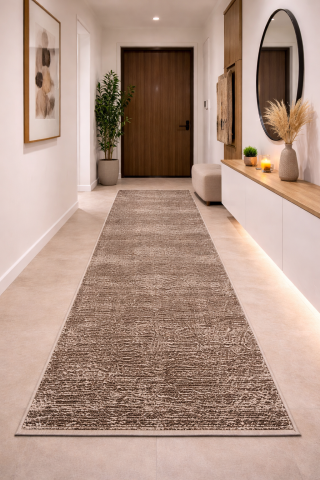 Traverse Hol - Traversa Covor, Mira 24171, Maro, Latime 120 cm, Diverse Lungimi