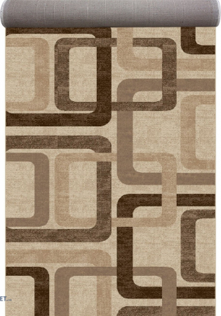 Traverse Moderne si Geometrice - PROMO - Traversa Daffi 13151-130, Bej / Maro, Marimea 60x350 cm