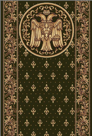 Traversa Lotos 15032-310, Latime 150 cm, Model Bisericesc, Verde, Diverse Marimi [1]