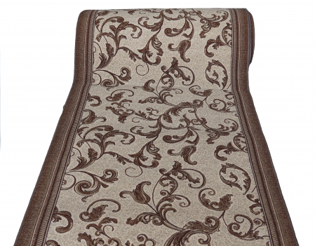 Traversa Model Print Parizh, Maro / Bej , Suport Pasla, Latime 60 cm [0]