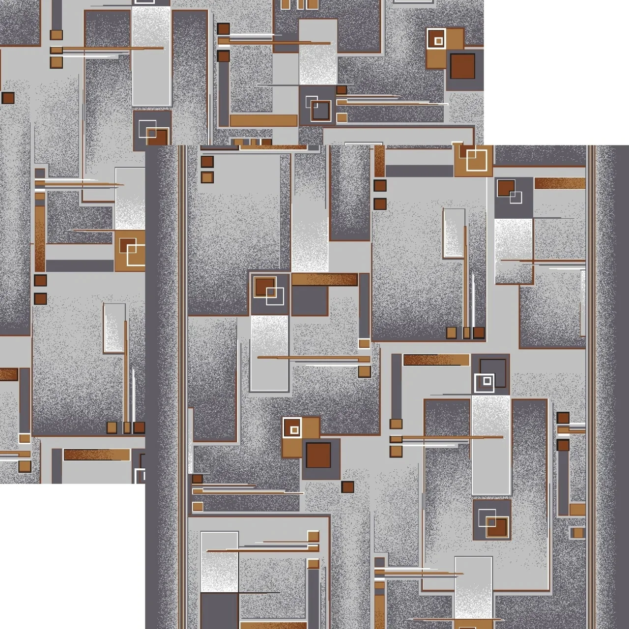 Traversa Model Print 966 , Gri, Suport Pasla,60 x 100 cm , 820 gr/mp [0]