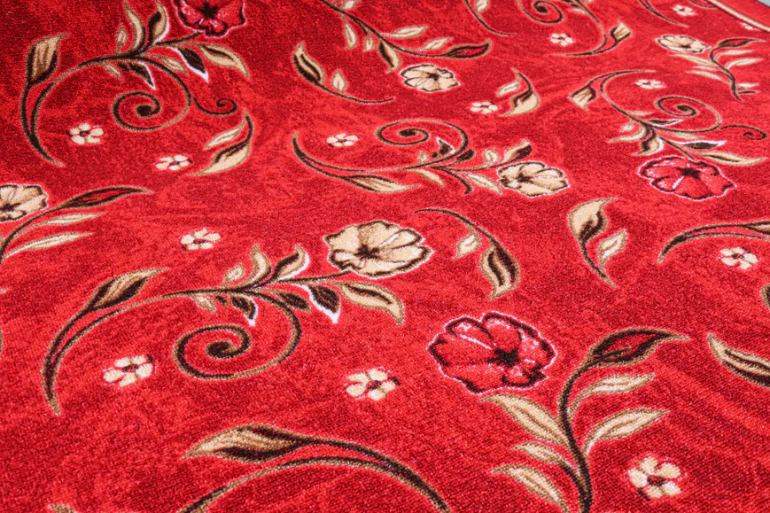 Traversa Model Print 1305 , Rosu , Suport Pasla, Latime 60 cm , 820 gr/mp [2]