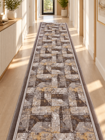 Traverse Hol - Traversa Model Zara 01600, Gri, Suport Pasla, Latime 150 cm, 820 gr/mp