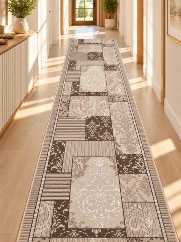 Traverse Hol - Traversa Model Zara 00744, Maro, Suport Pasla, Latime 150 cm, 820 gr/mp