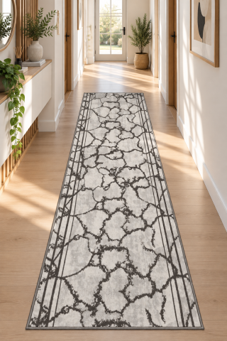 Traverse Hol - Traversa Moderna, Frida 10457, Gri, Latime 60 cm, Diverse Lungimi