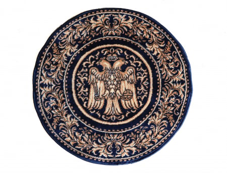 Covor Lotos, Model Bisericesc, 15032, Albastru, Rotund, 80x80 cm, 1800 gr/mp [1]