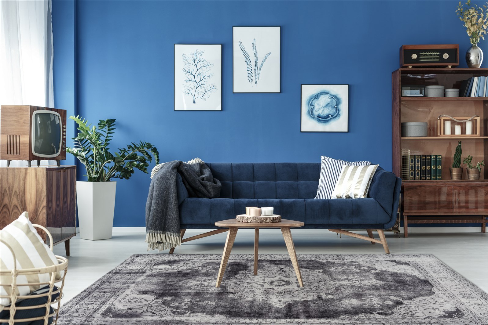 Covor Vintage Model Vintage 8400, Gri, Marime 140 x 200 cm, Inaltime Fir 8 mm, 100% Modacril, Living, Dormitor, Sufragerie, Birou [1]