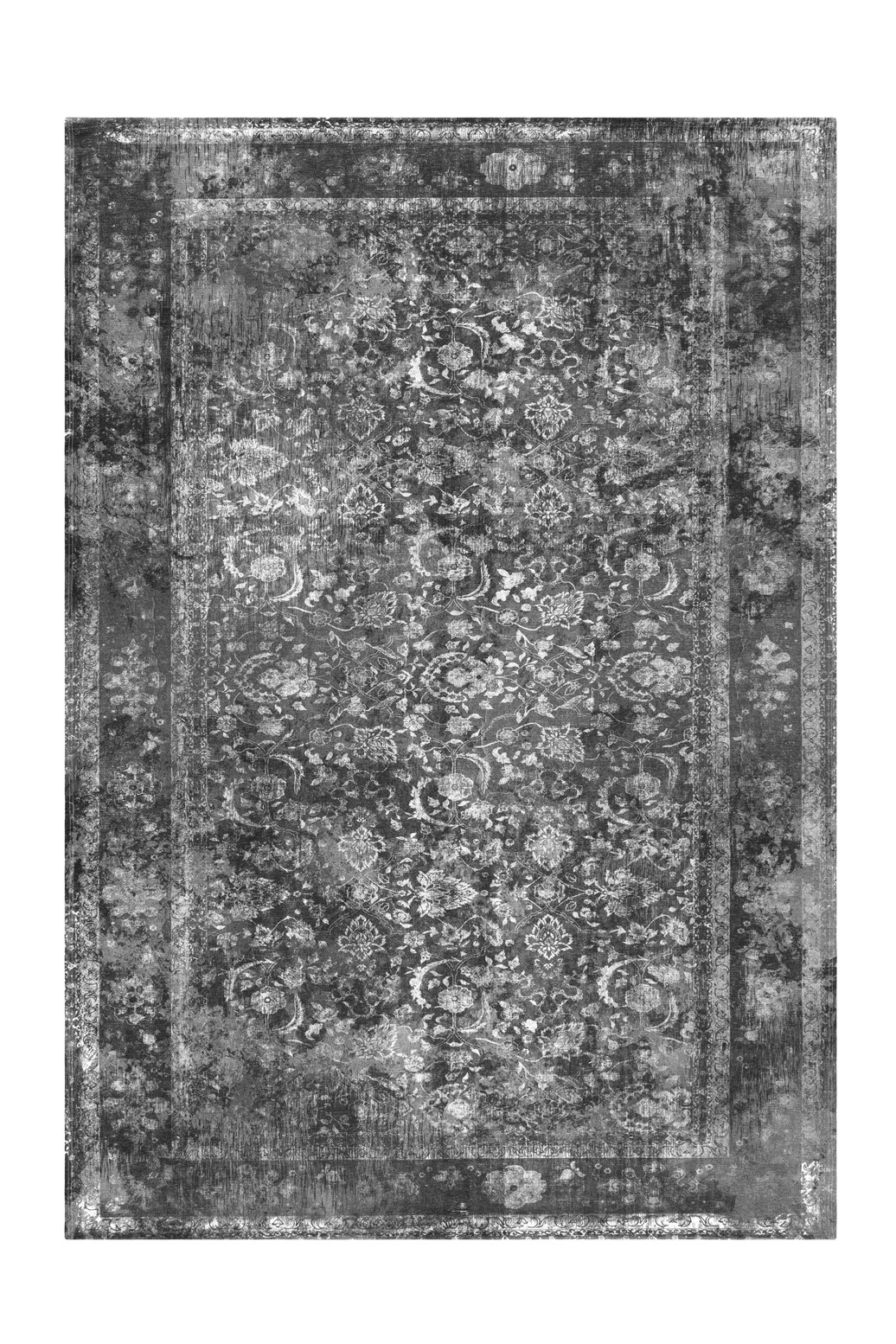 Covor Vintage Model Vintage 8404, Gri, Marime 140 x 200 cm, Inaltime Fir 8 mm, 100% Modacril, Living, Dormitor, Sufragerie, Birou [1]
