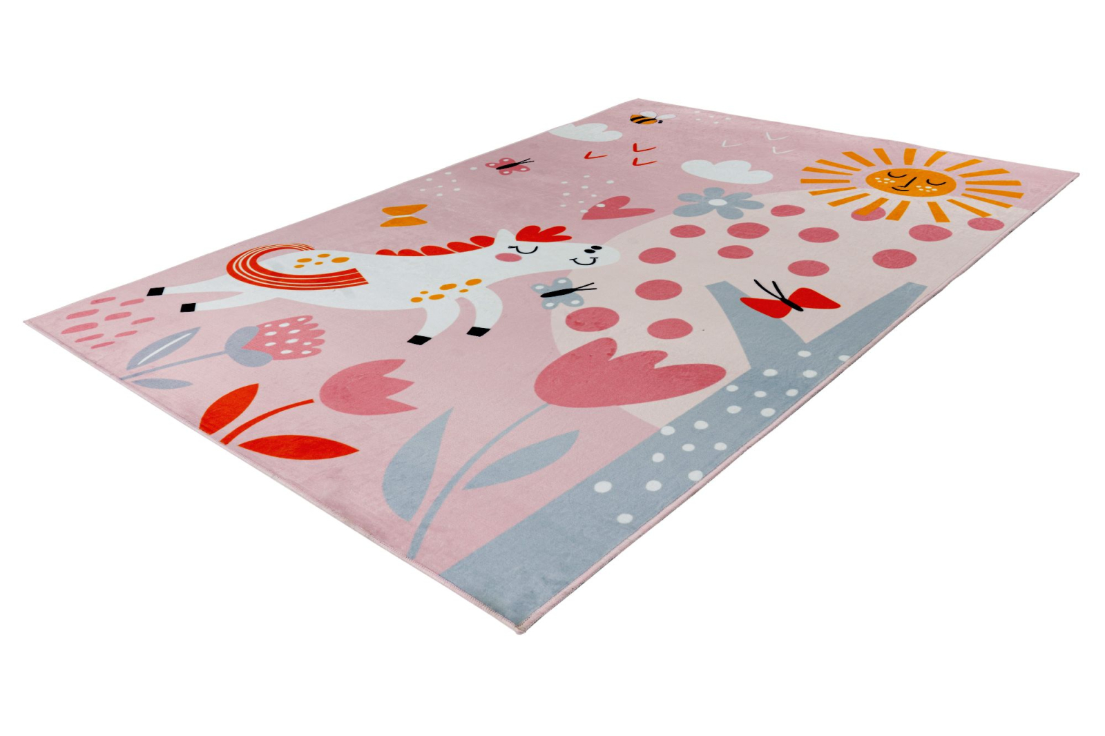 Covor Pentru Copii Model Wonder 126, Multicolor, Marime 115 x 160 cm, Grosime 6 mm, 100% Poliester, Camera Copiilor, Dormitor Copii, Spatiu de Joaca [2]