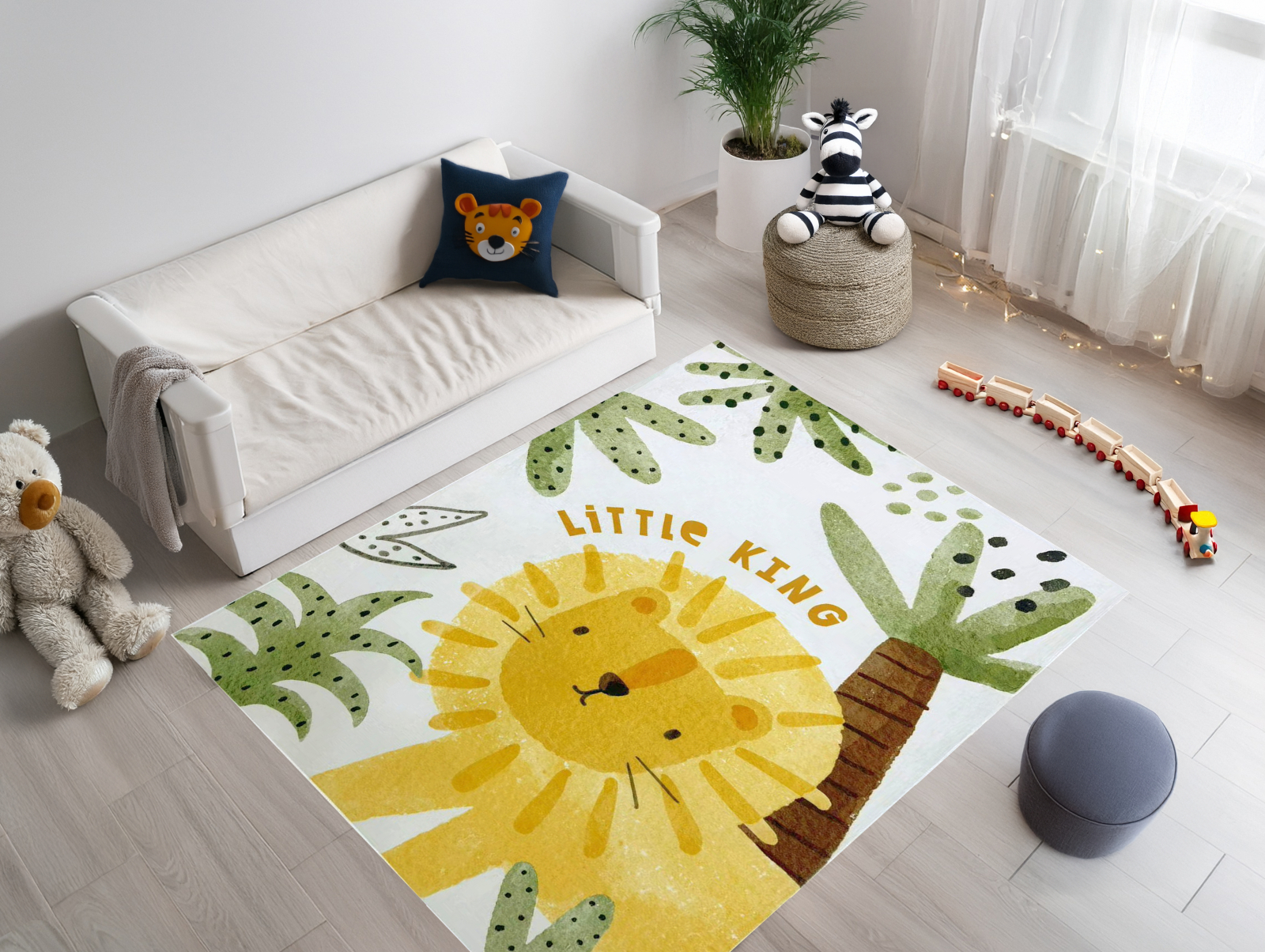 Covor Pentru Copii Model Wonder 127, Multicolor, Marime 115 x 160 cm, Grosime 6 mm, 100% Poliester, Camera Copiilor, Dormitor Copii, Spatiu de Joaca [2]