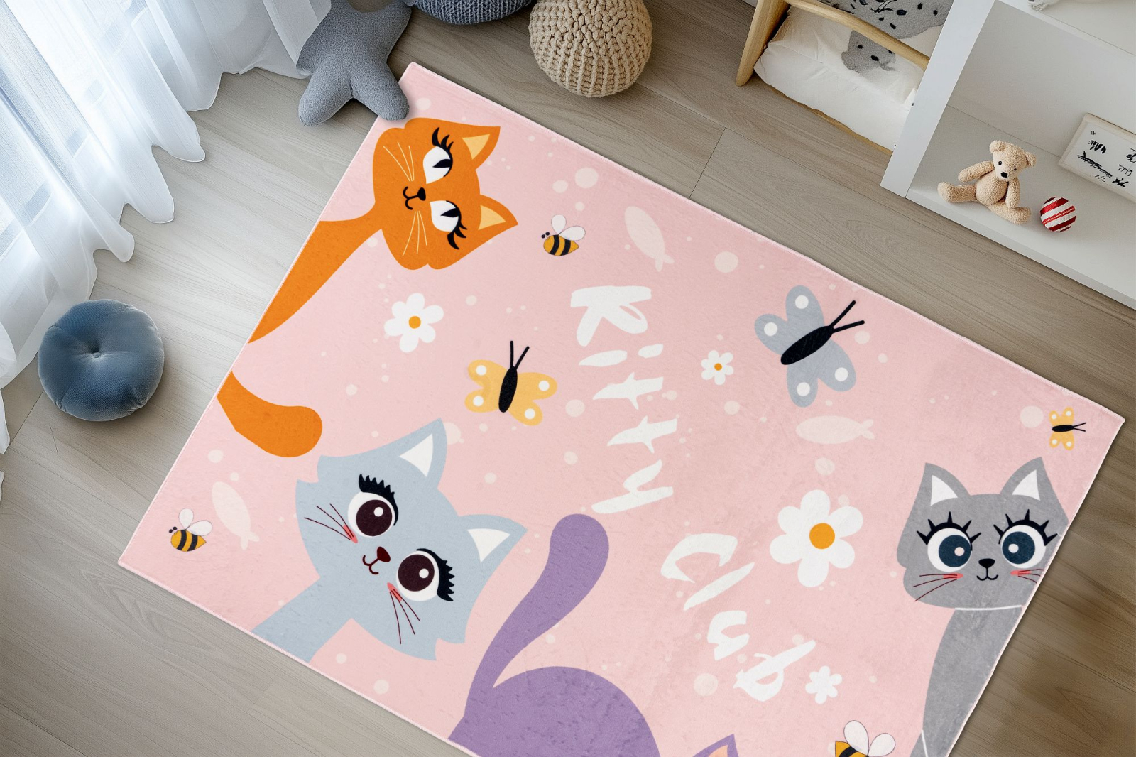 Covor Pentru Copii Model Wonder 129, Multicolor, Marime 115 x 160 cm, Grosime 6 mm, 100% Poliester, Camera Copiilor, Dormitor Copii, Spatiu de Joaca [1]