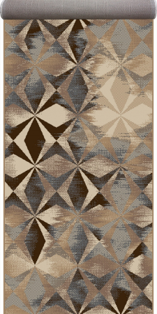 Traverse Dormitor - Traversa Covor, Daffi 13038, Bej/Maro/Gri, Latime 80 x 200 cm