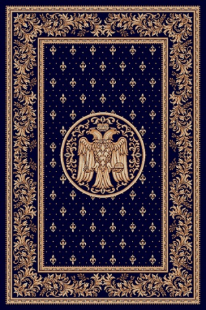 Covoare Bisericești - Covor Lotos, Model Bisericesc, 15032-810, Albastru, Diverse Dimensiuni, 1800 gr/mp