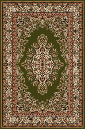 Covoare Living - Covor Clasic, Lotos 1524, Verde, Diverse Dimensiuni, 1800 gr/mp