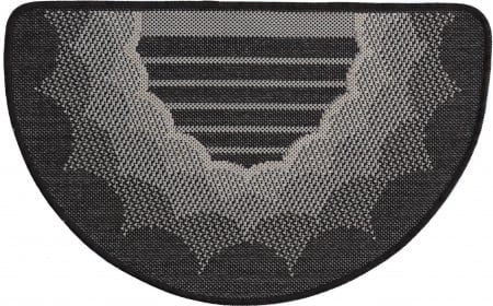 COVORAȘE - Covor Pentru Usa Intrare, Flex 19162-80, Antiderapant, Gri / Negru, 50x80 cm