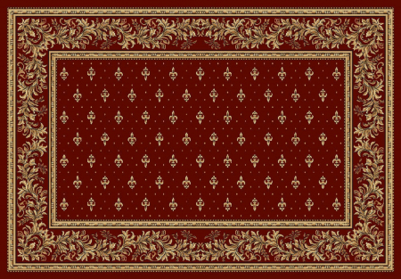 Covoare Bisericești - Covor Lotos, Model Bisericesc, 15066, Rosu, Diverse Dimensiuni, 1800 gr/mp