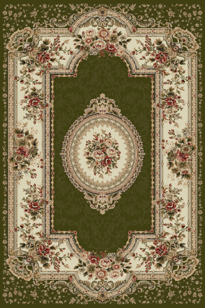 Covoare Living - Covor Clasic, Lotos 571, Verde, Diverse Dimensiuni, 1800 gr/mp