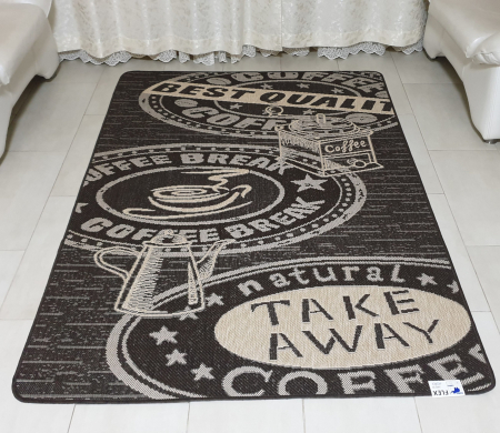 Covoare Bucatarie - Covor Antiderapant Pentru Bucatarie, Flex 1905-91, Maro, Diverse Dimensiuni, 1500 gr/mp