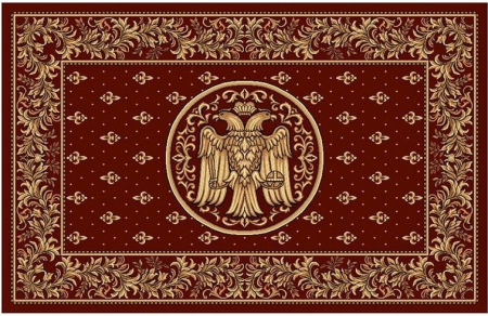Covoare Bisericești - Covor Lotos, Model Bisericesc, 15077, Rosu Bordeaux, Diverse Dimensiuni, 1800 gr/mp