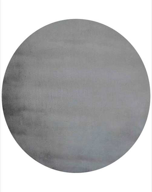 Covoare Pufoase - Blanita Model Lop, Covor Rotund Antiderapant, Gri 070, Diverse Dimensiuni, 1650 gr/mp