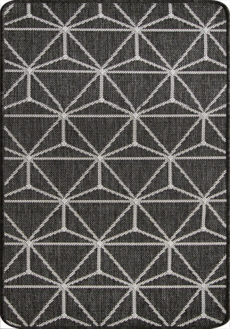 Covoare Bucatarie - Covor Antiderapant, Flex 19647-80 Negru/Gri, Diverse Dimensiuni, 1500 gr/mp