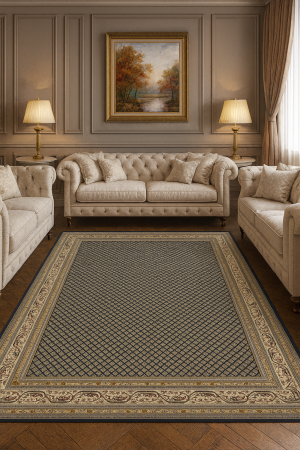 Covoare Clasice - Covor Clasic, Kara 9595, Bleumarin, Diverse Dimensiuni