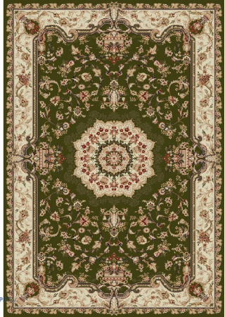 Covoare Clasice - Covor Clasic, Lotos 1520, Verde, 60x110