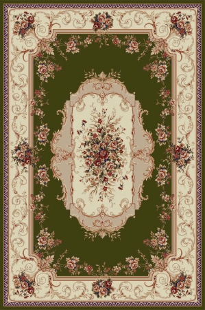 Covoare Living - Covor Clasic, Lotos 507, Verde, Diverse Dimensiuni, 1800 gr/mp