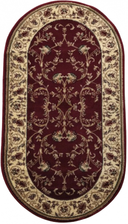 Covoare Clasice - Covor Clasic, Lotos 523, Grena, Oval, Diverse Dimensiuni, 1800 gr/mp