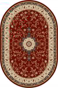 Covoare Living - Covor Clasic, Lotos 523, Grena, Oval, Diverse Dimensiuni, 1800 gr/mp