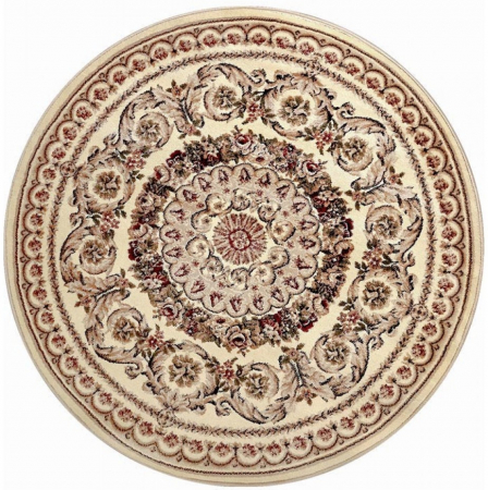 Covoare Living - Covor Clasic, Lotos 539, Crem / Bej, Rotund, Diverse Dimensiuni, 1800 gr/mp