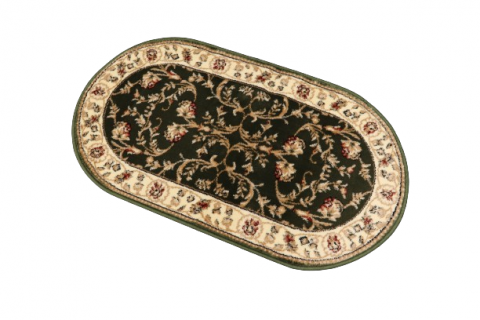 COVOARE - Covor Clasic, Lotos 523, Verde, Oval, Diverse Dimensiuni