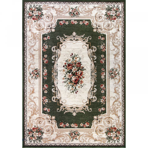 Covoare Living - Covor Clasic, Lotos 535, Verde, Diverse Dimensiuni, 1800 gr/mp