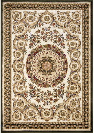 Covoare Clasice - Covor Clasic, Lotos 539, Verde, Diverse Dimensiuni, 1800 gr/mp