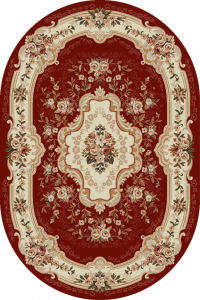 Covoare Living - Covor Clasic, Lotos 570, Grena, Oval, Diverse Dimensiuni, 1800 gr/mp