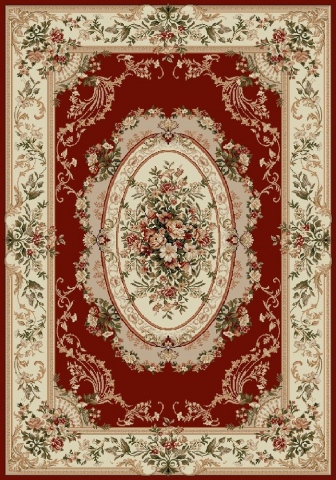 Covoare Clasice - Covor Clasic, Lotos 1557, Grena, Diverse Dimensiuni, 1800 gr/mp