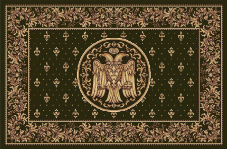 Covoare Bisericești - Covor Lotos 15077, Model Bisericesc, Verde, Diverse Dimensiuni, 1800 gr/mp