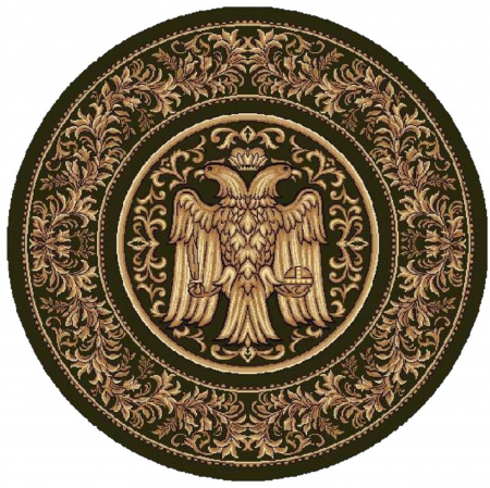 COVOARE - Covor Lotos, Model Bisericesc, 15032, Verde, Rotund, Diverse Dimensiuni, 1800 gr/mp