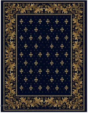 Covoare Bisericești - Covor Lotos, Model Bisericesc, 15033, Albastru, Diverse Dimensiuni