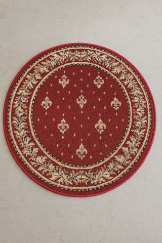 Covoare Bisericesti - Covor Lotos, Model Bisericesc, 15033, Grena, Rotund, Diverse Dimensiuni, 1800 gr/mp