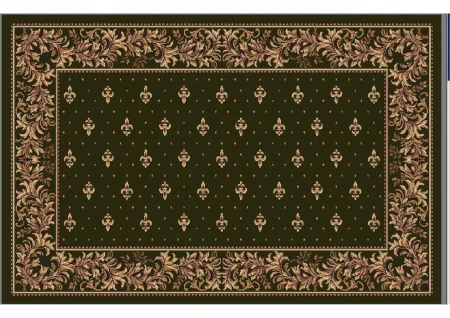 Covoare Bisericesti - Covor Lotos, Model Bisericesc, 15066, Verde, Diverse Dimensiuni, 1800 gr/mp