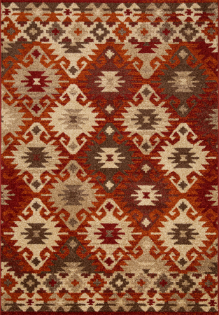 Covoare Living - Covor Model Orlando 188, Maro/Portocaliu, Diverse Dimensiuni