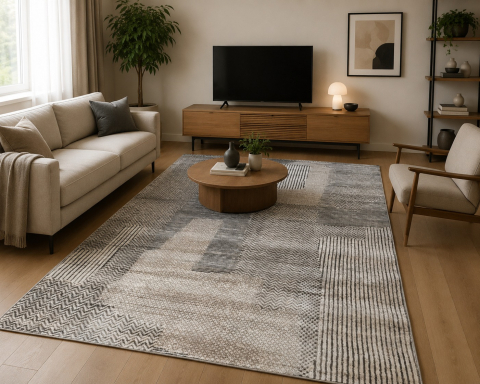 Covoare Dormitor - Covor Modern, Anny 33045, Gri, Diverse Dimensiuni