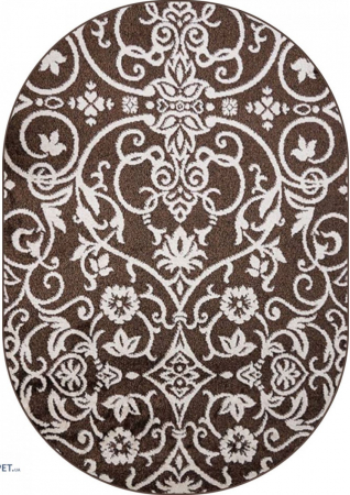 Covoare Living - Covor Modern, Cappuccino 16026, Maro, Oval, Diverse Dimensiuni