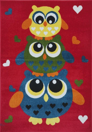 Covoare Copii - Covor Pentru Copii, Kolibri 11207-120, Rosu, Diverse Dimensiuni, 2200 gr/mp