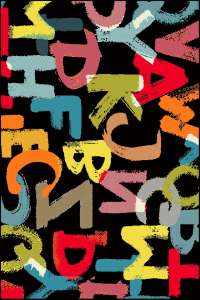 Covoare Copii - Covor Pentru Copii, Kolibri Litere, 120x170 cm, 2300 gr/mp