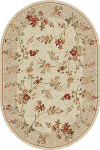 Covoare Living - Covor Modern, Lotos 551, Crem / Bej, Oval, Diverse Dimensiuni