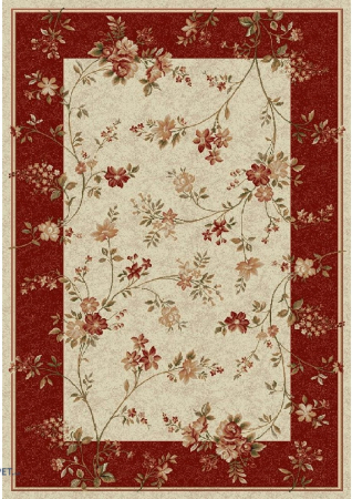 Covoare Living - Covor Modern, Lotos 551, Crem / Rosu, Diverse Dimensiuni