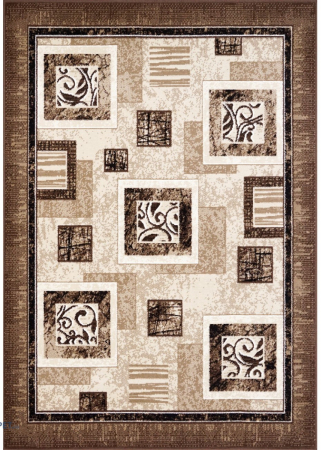 Covoare Living - Covor Modern, Luna 1835, Bej / Maro, Diverse Dimensiuni, 1300 gr/mp